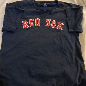Red sox shirt.